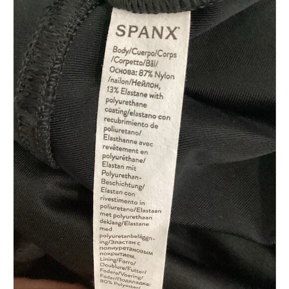 Spanx SPANXshape Faux Leather Leggings In Black Size Large - Picture 13 of 14